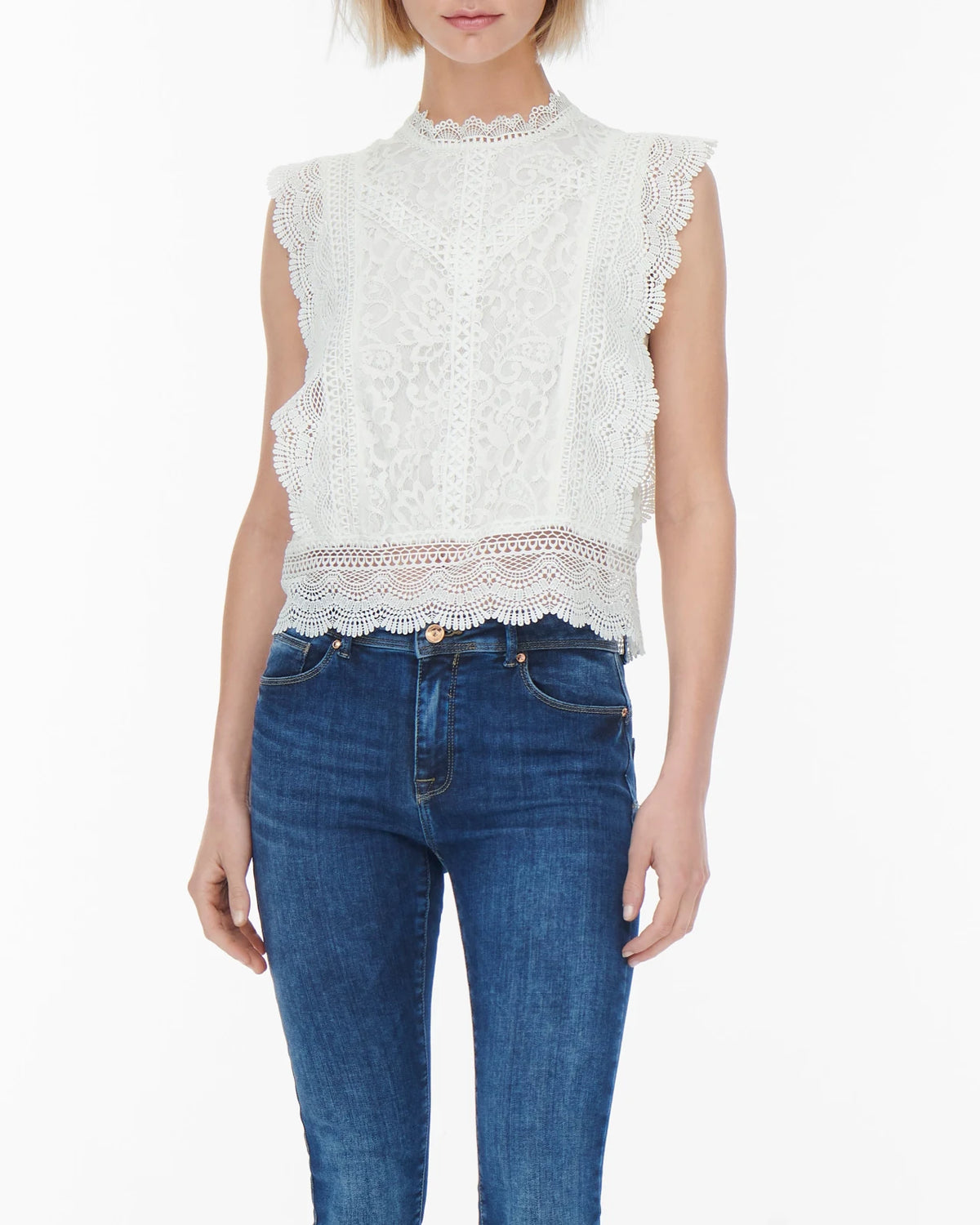 Only - T-Shirt Onlkaro S/L Lace