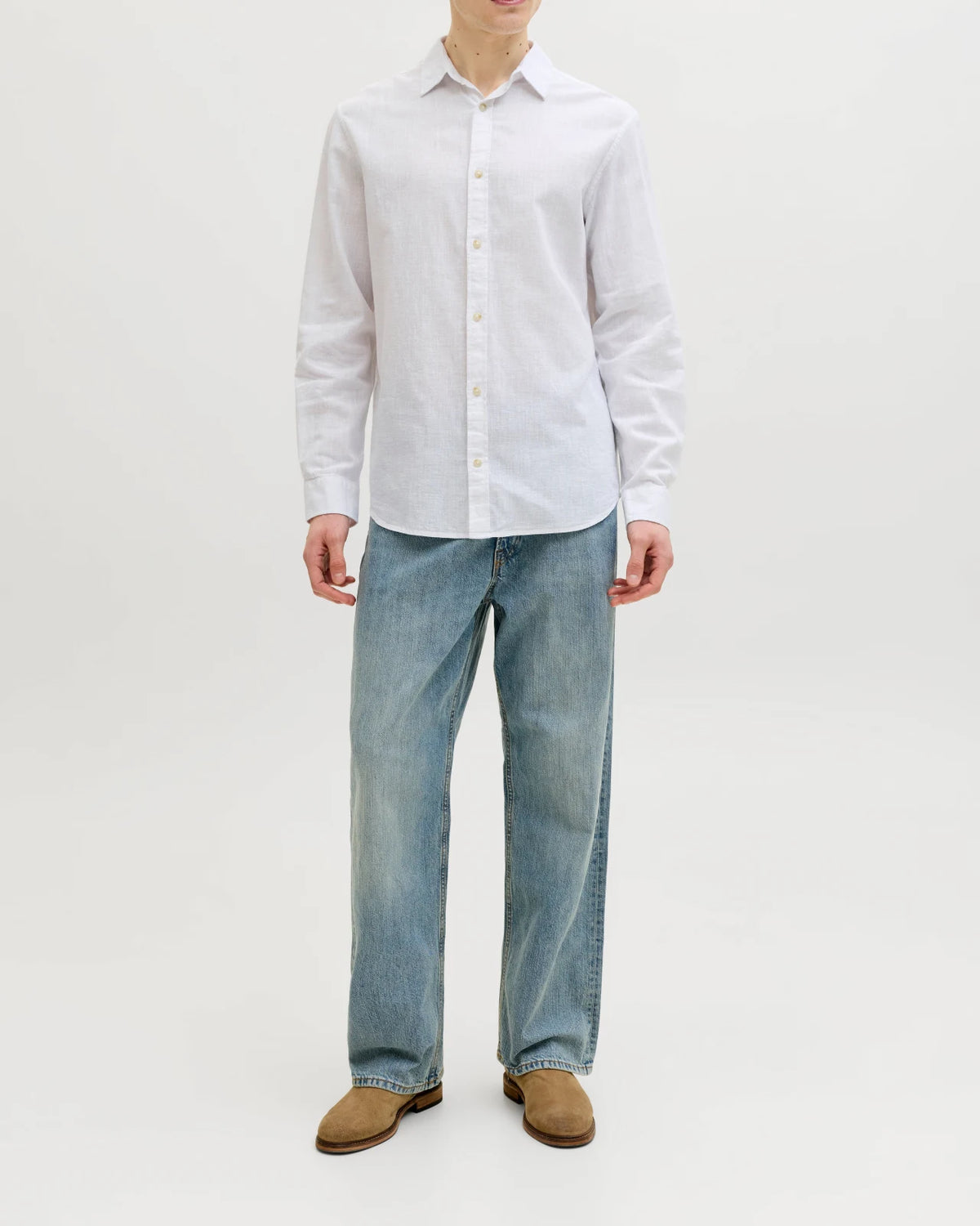 Jack&Jones - Camicia Jjesummer Linen Ble