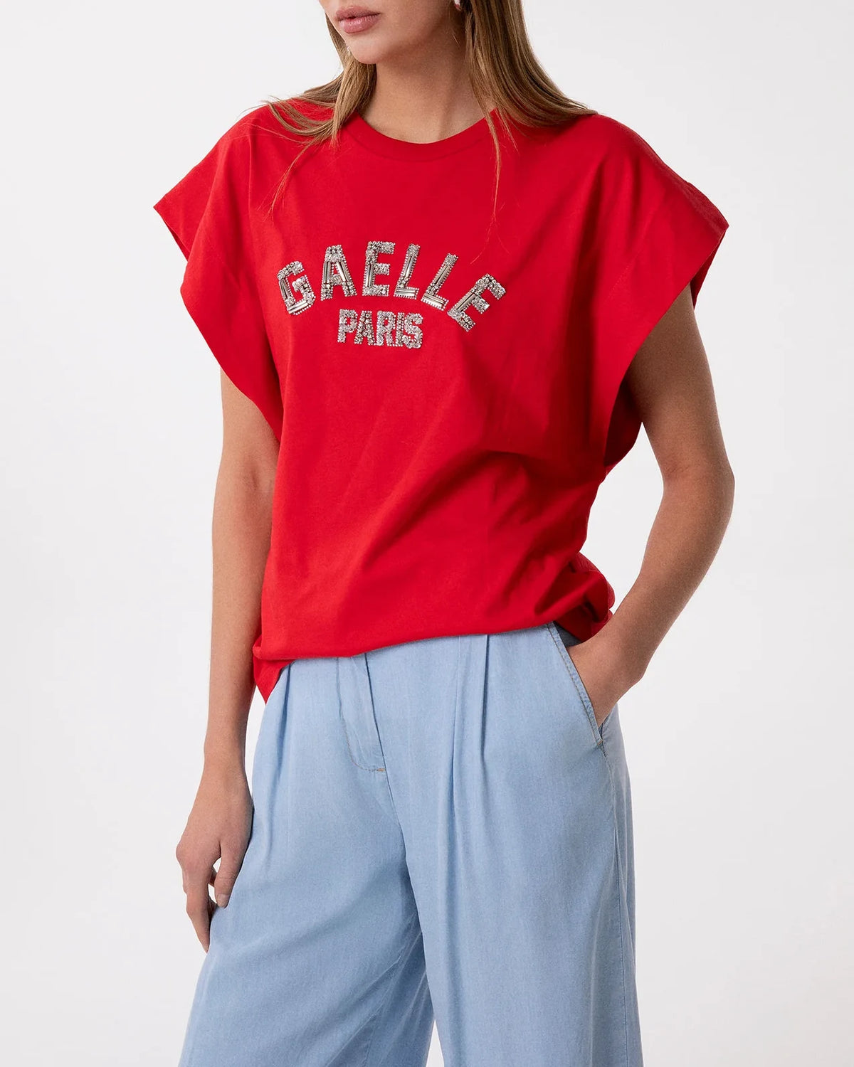 Gaelle - Paris T-Shirt Paricollo Smanicat