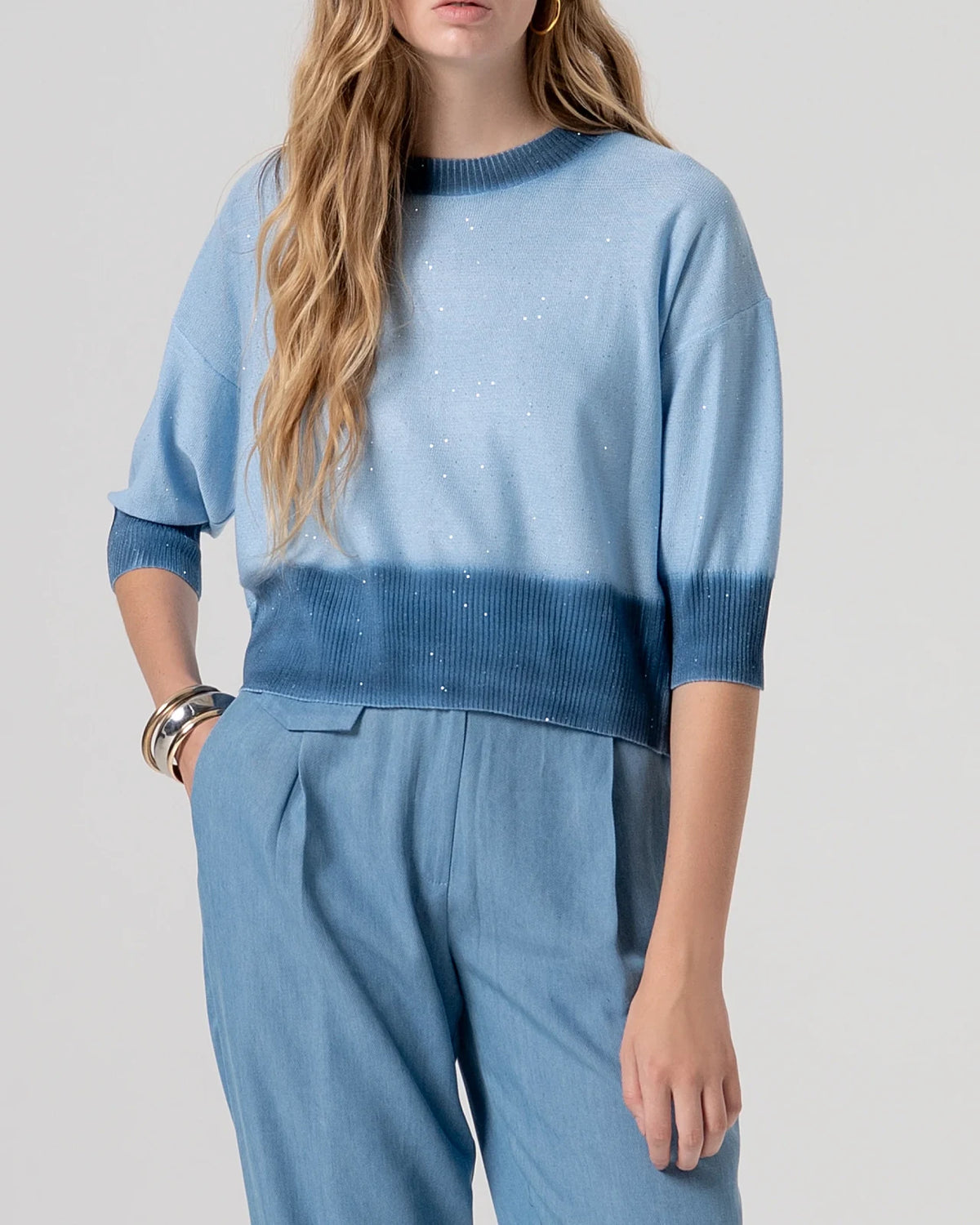 Fracomina - Maglia Knitted Blu