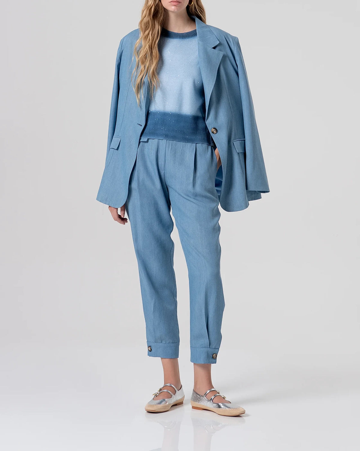 Fracomina - Maglia Knitted Blu