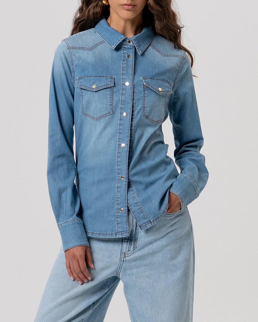 Fracomina - Camicia Denim Basic