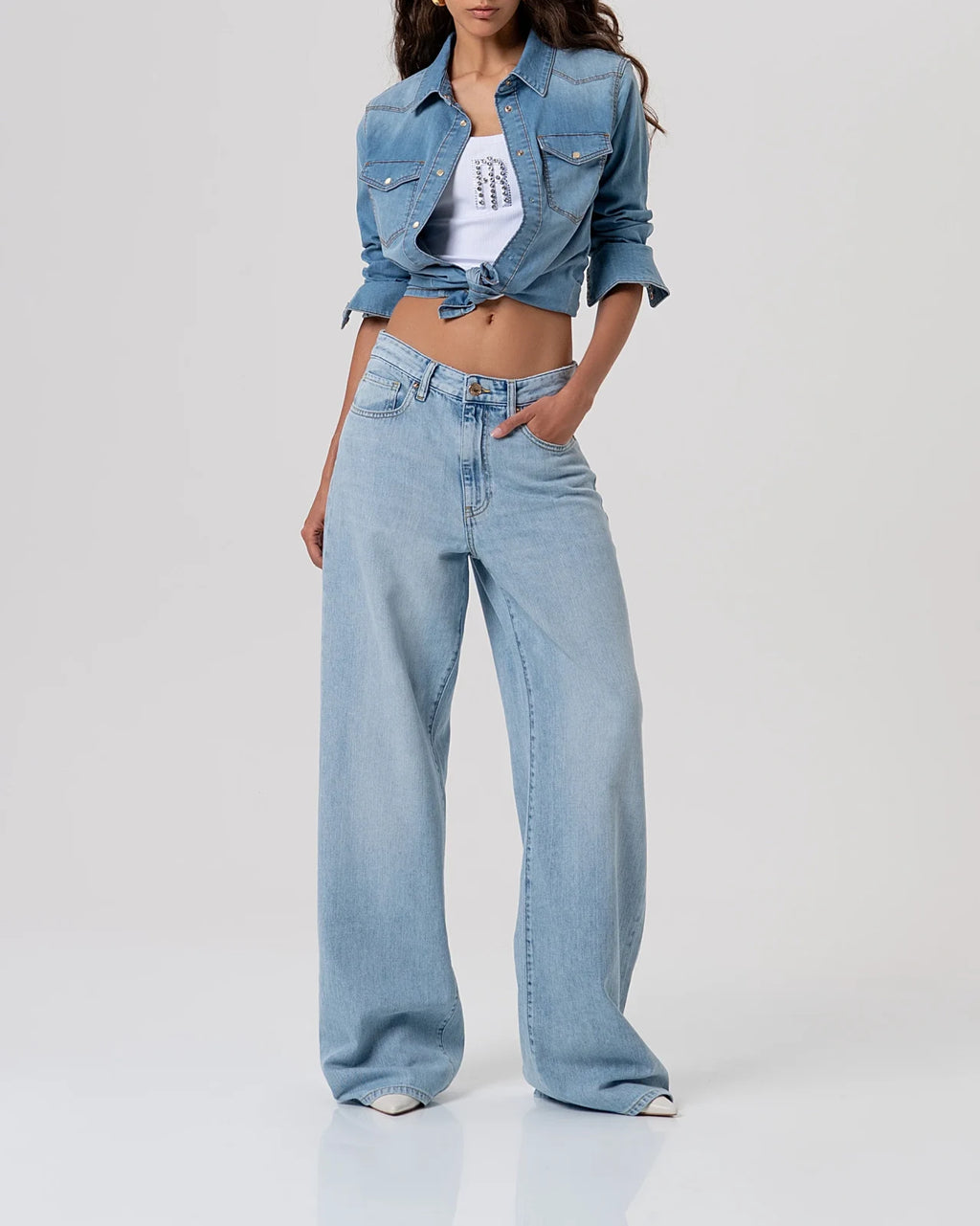 Fracomina - Camicia Denim Basic