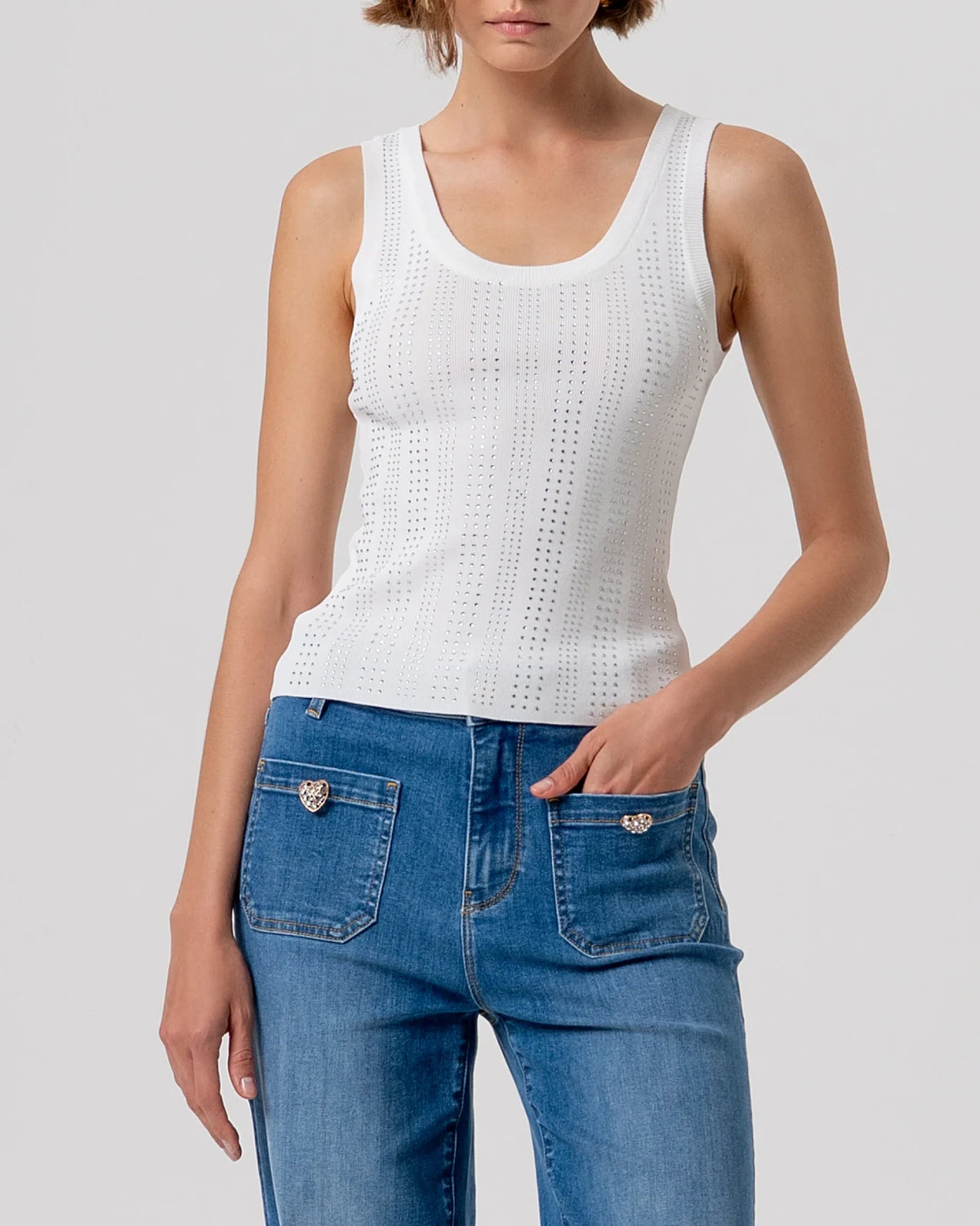 Fracomina - Top Embellished Tank Top