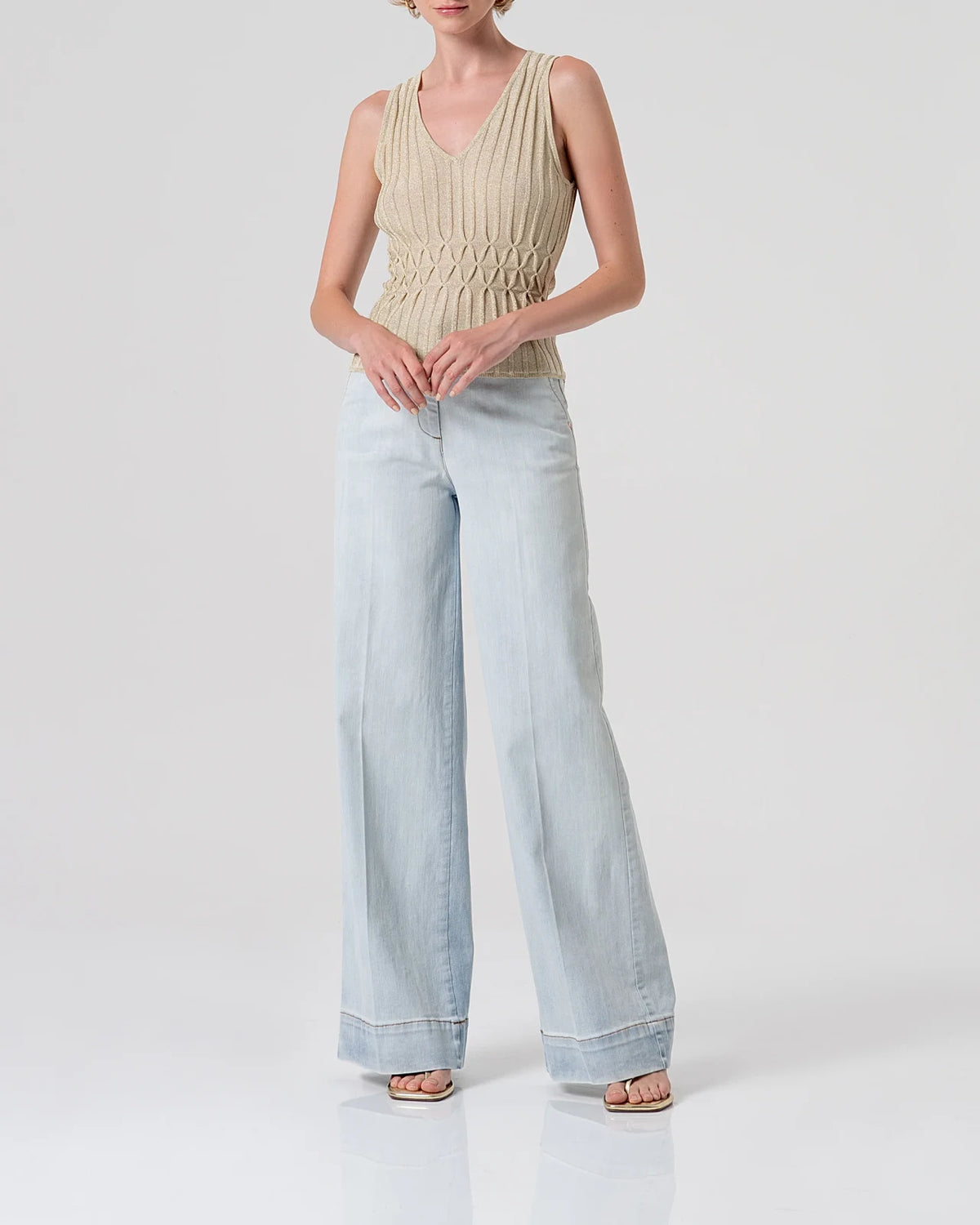 Fracomina - Maglia Knitted Tank Top Go