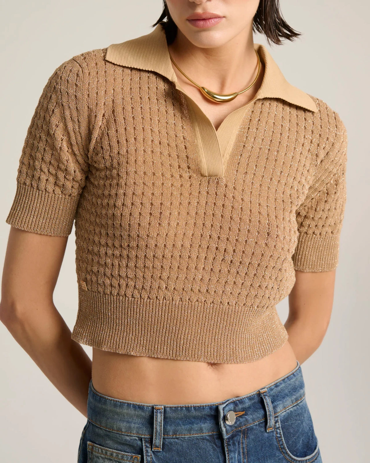 Manila Grace - Maglia Polo Corda