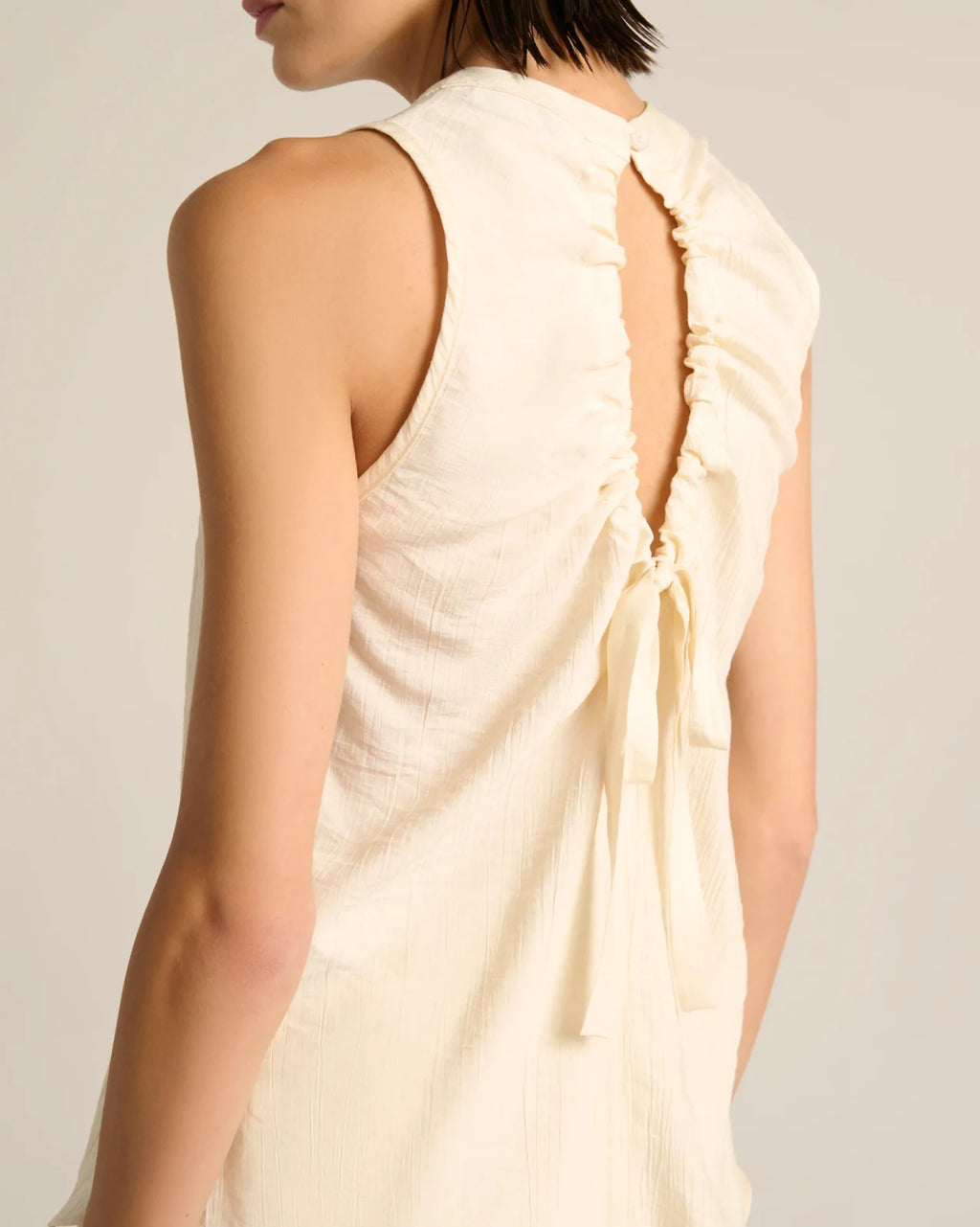 Manila Grace - Top Con Coulisse Dt Avorio