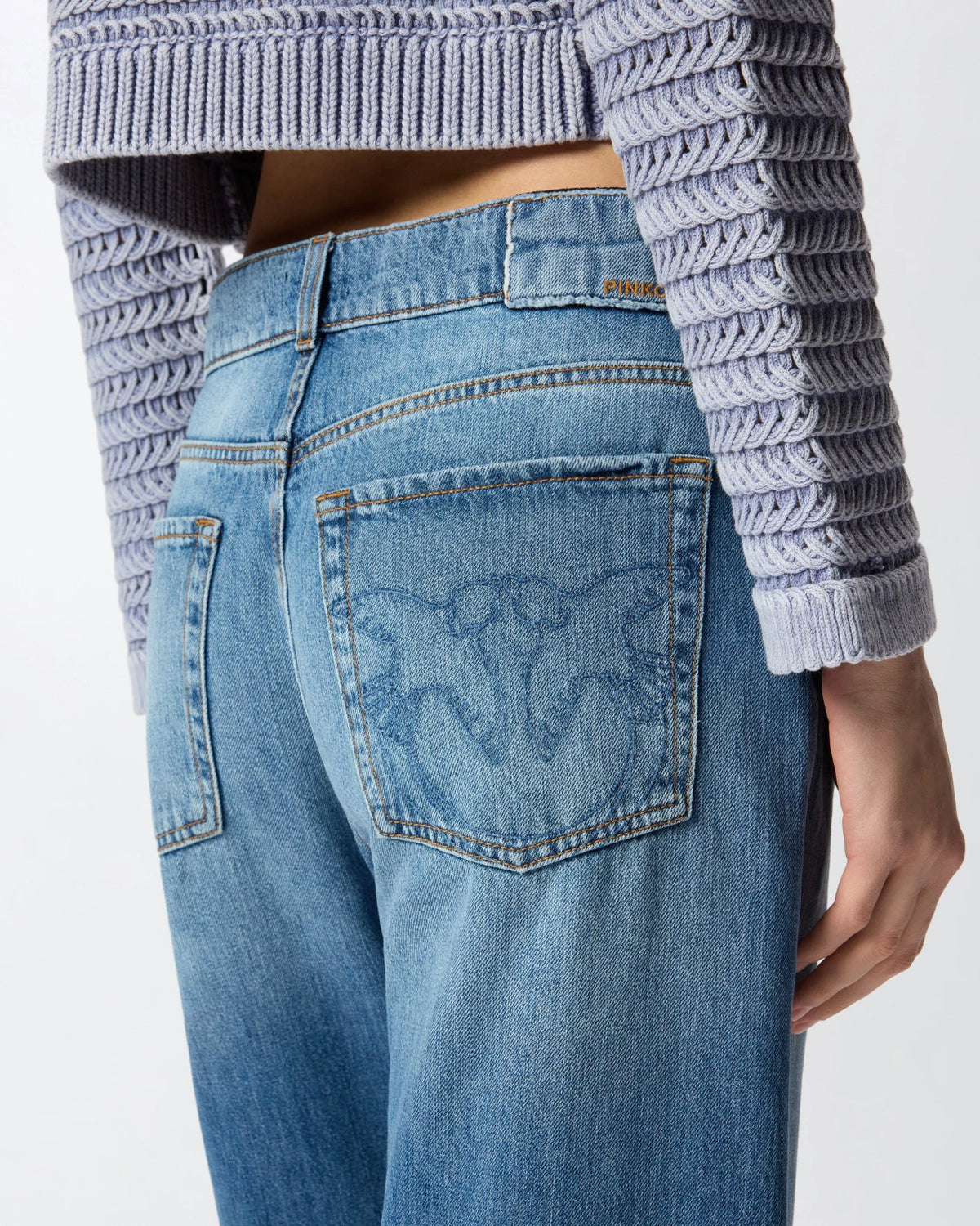 Pinko - Jeans Wanda Wide Leg Mediu
