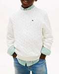 Tommy Hilfiger - Maglia Cotton Cable Swea