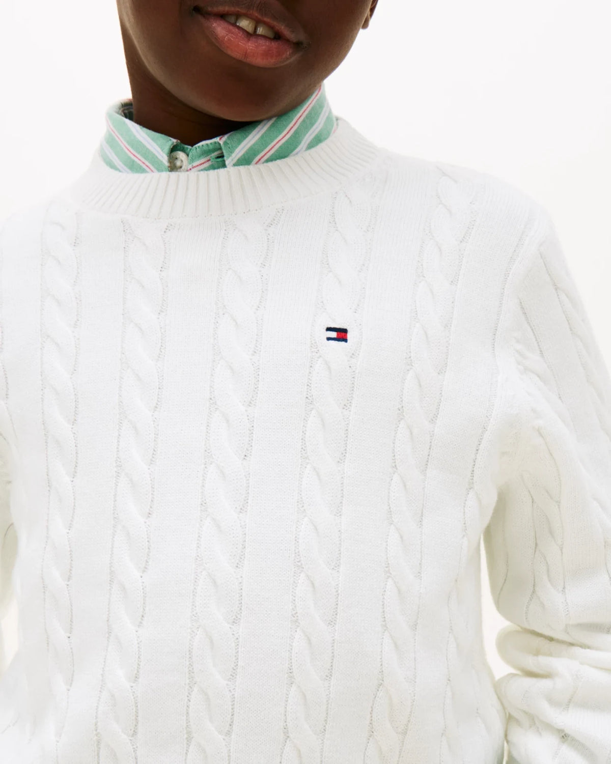 Tommy Hilfiger - Maglia Cotton Cable Swea