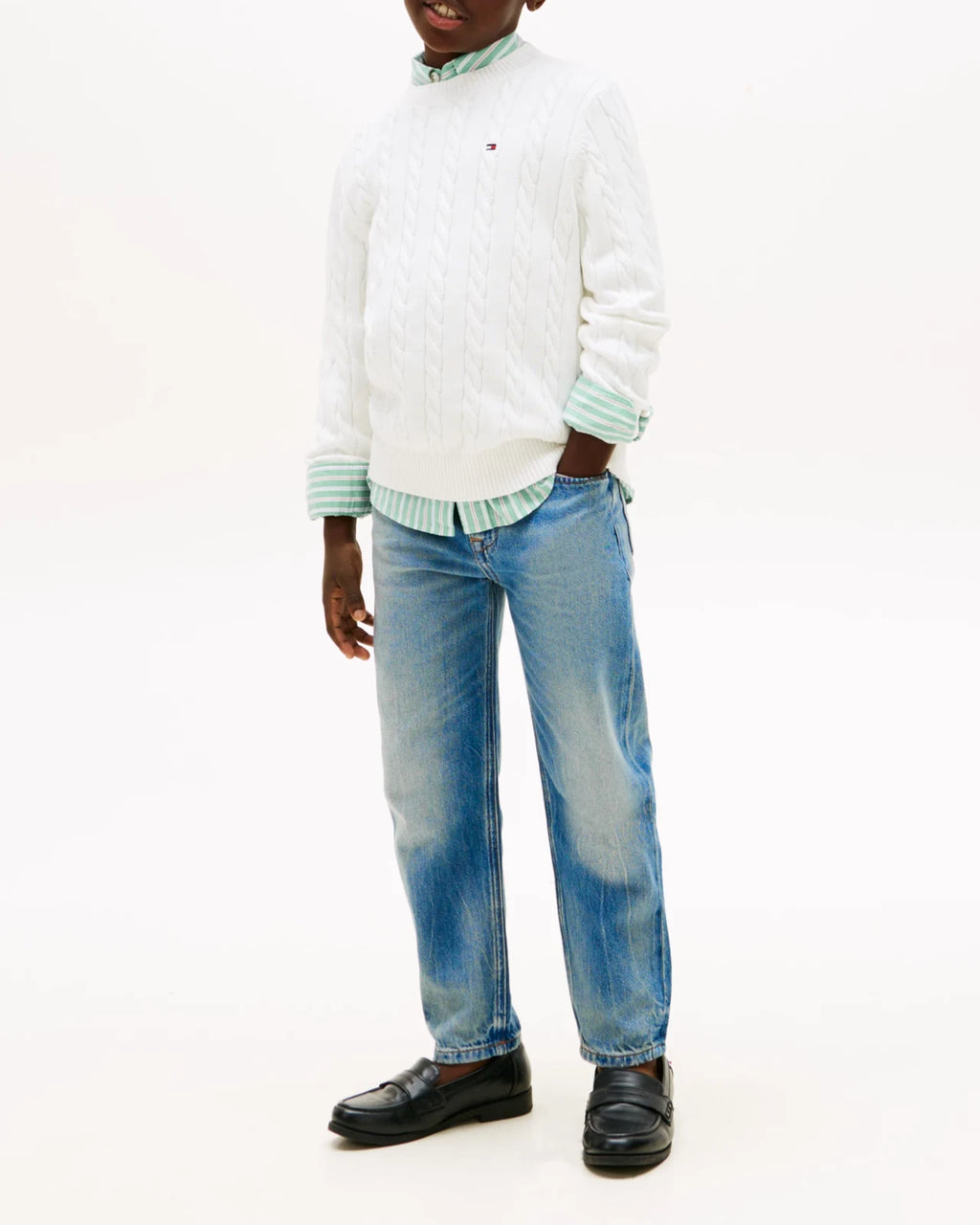 Tommy Hilfiger - Maglia Cotton Cable Swea