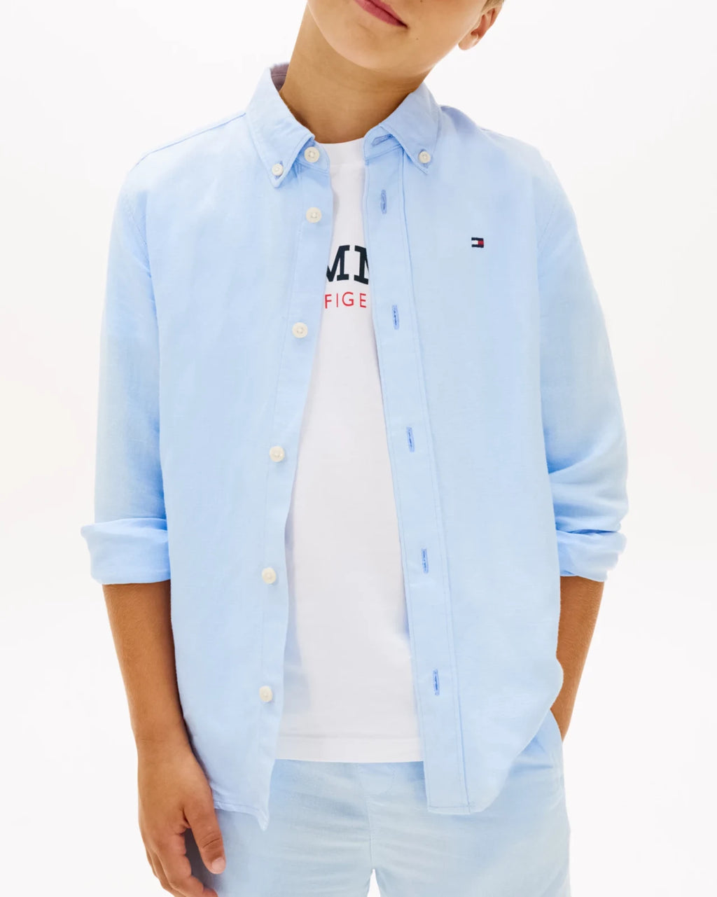 Tommy Hilfiger - Camicia Linen Blend Rela