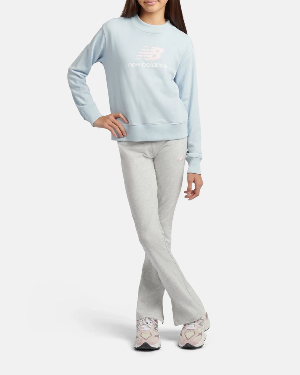 New Balance - Bimba Felpa Nb Ft Stacked Logo