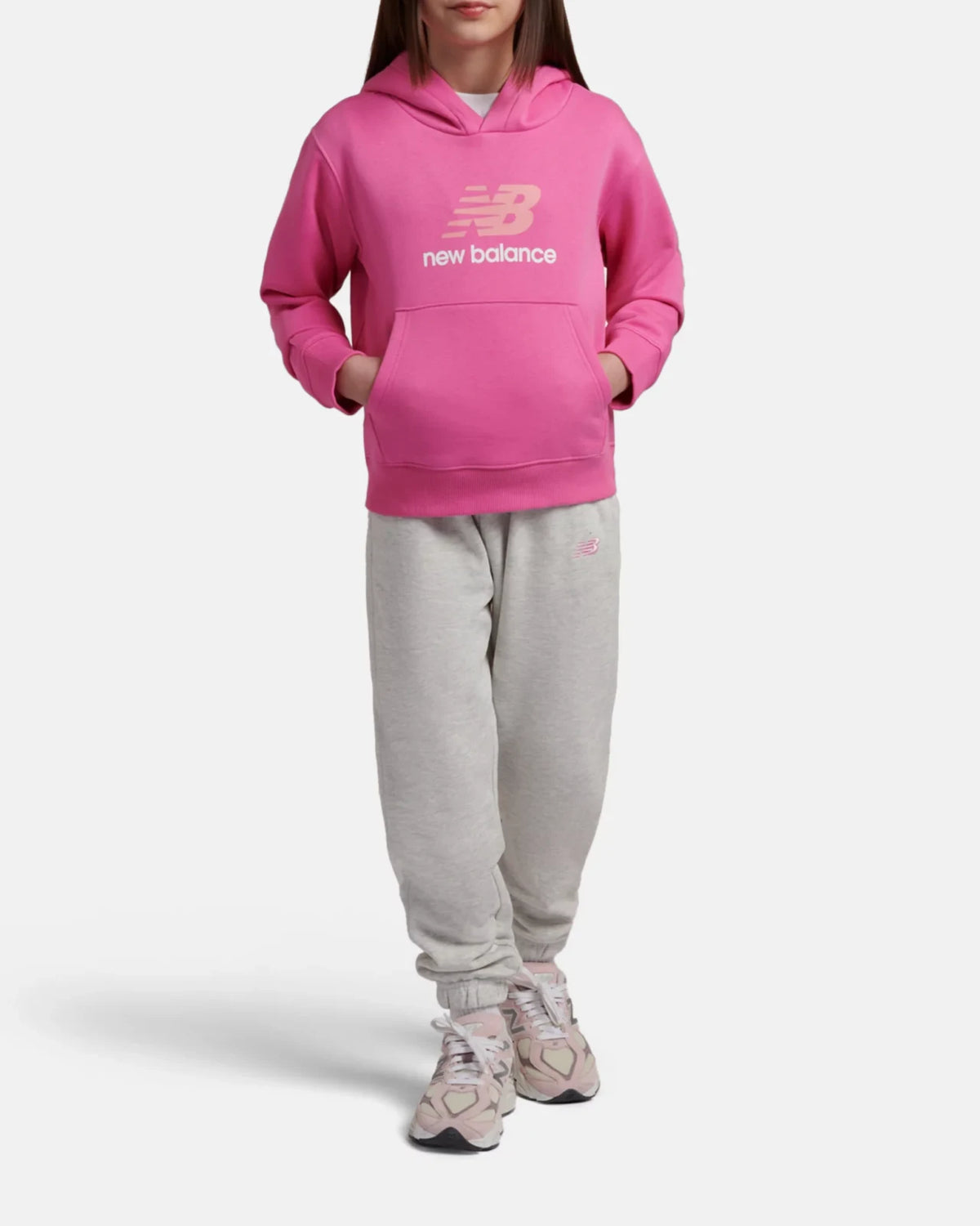 New Balance - Bimba Felpa Nb Ft Stacked Logo