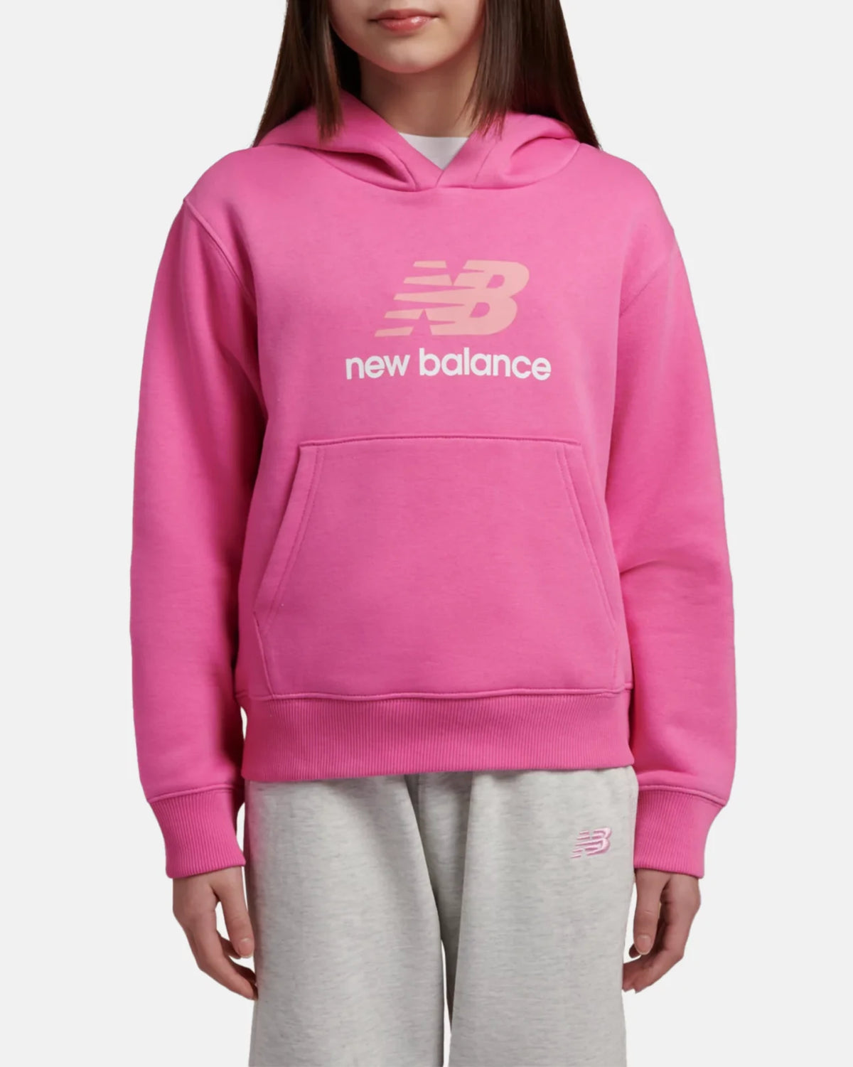 New Balance - Bimba Felpa Nb Ft Stacked Logo