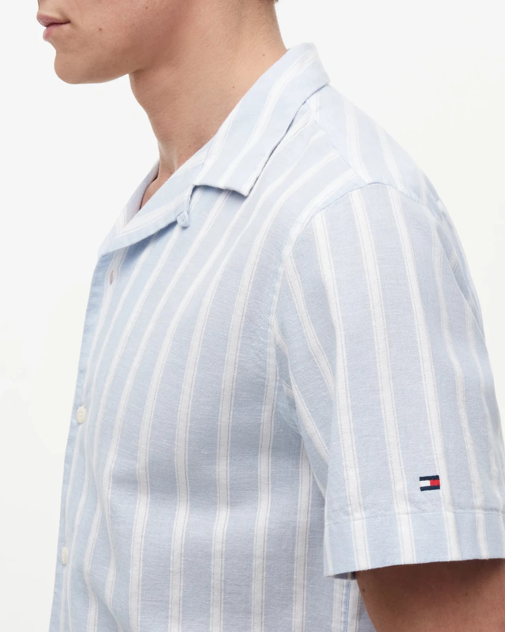 Tommy Hilfiger - Camicia Lin Blend Texture
