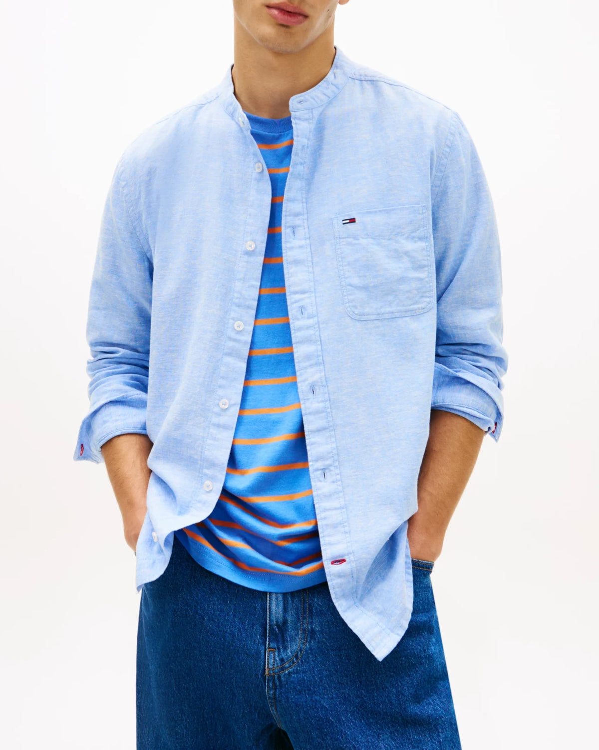 Tommy Hilfiger - Camicia Linen Mx Ba