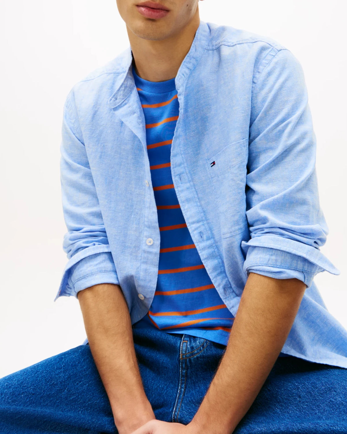 Tommy Hilfiger - Camicia Linen Mx Ba