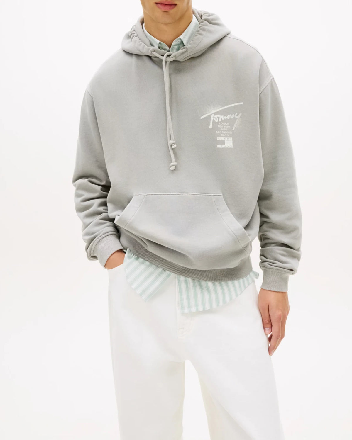 Tommy Hilfiger - Felpa Rlx Neon Wshd Sig