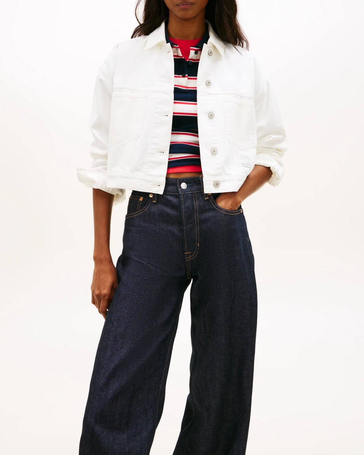 Tommy Hilfiger - Giubbotto Ovsz Crop Trckr