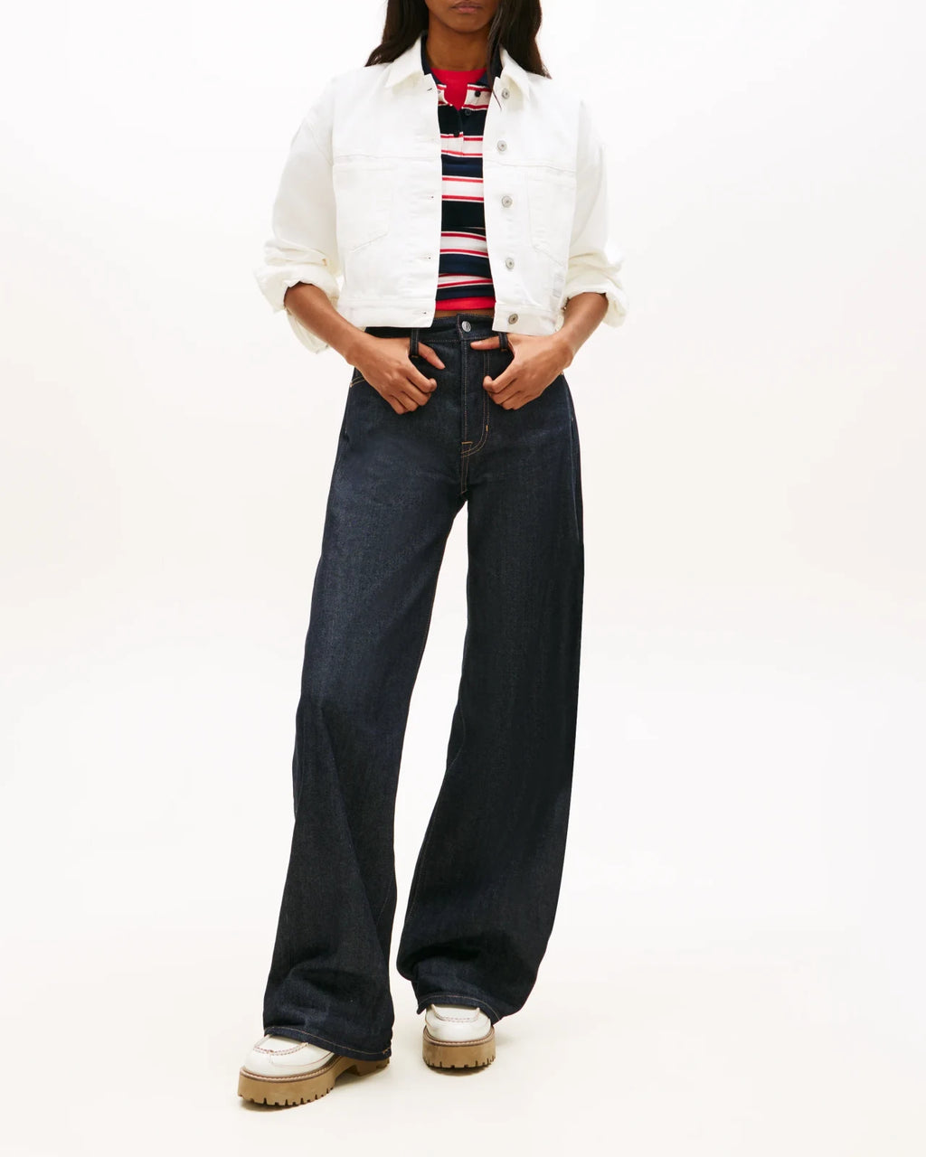 Tommy Hilfiger - Giubbotto Ovsz Crop Trckr