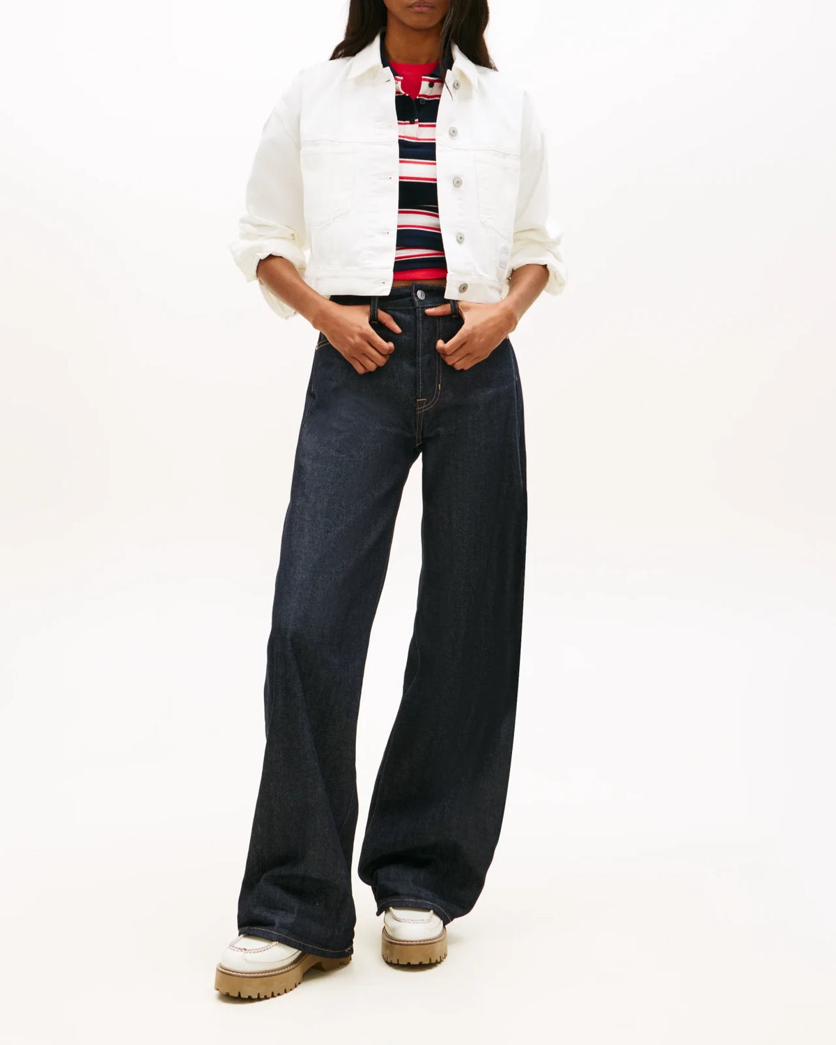Tommy Hilfiger - Giubbotto Ovsz Crop Trckr