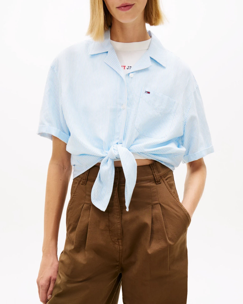 Tommy Hilfiger - Camicia Tjw Tie Front Line