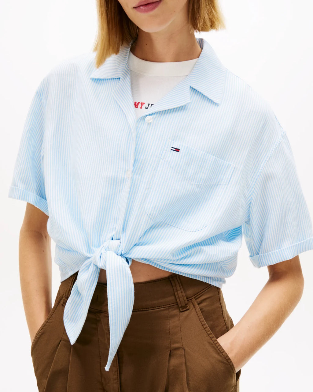 Tommy Hilfiger - Camicia Tjw Tie Front Line