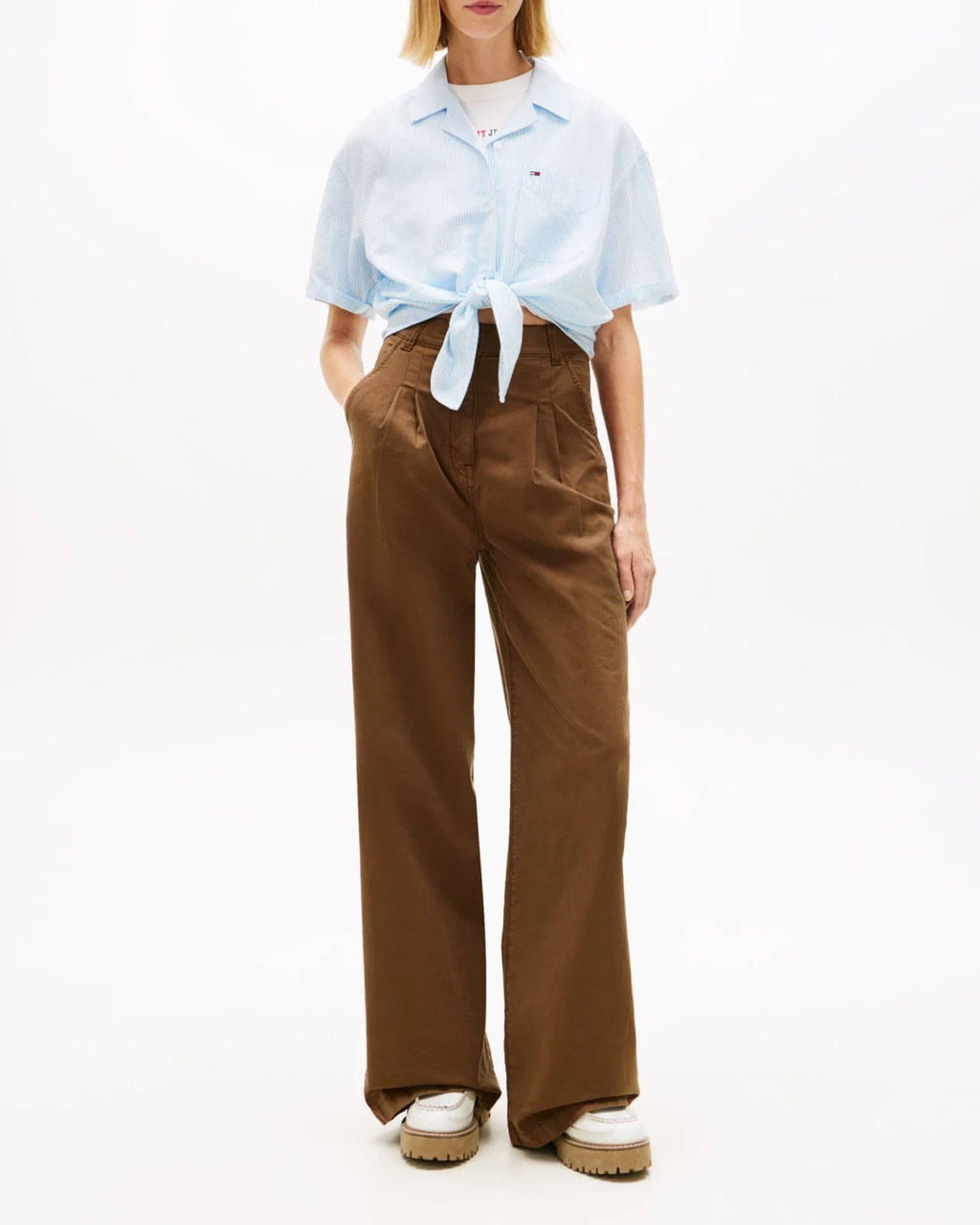 Tommy Hilfiger - Camicia Tjw Tie Front Line