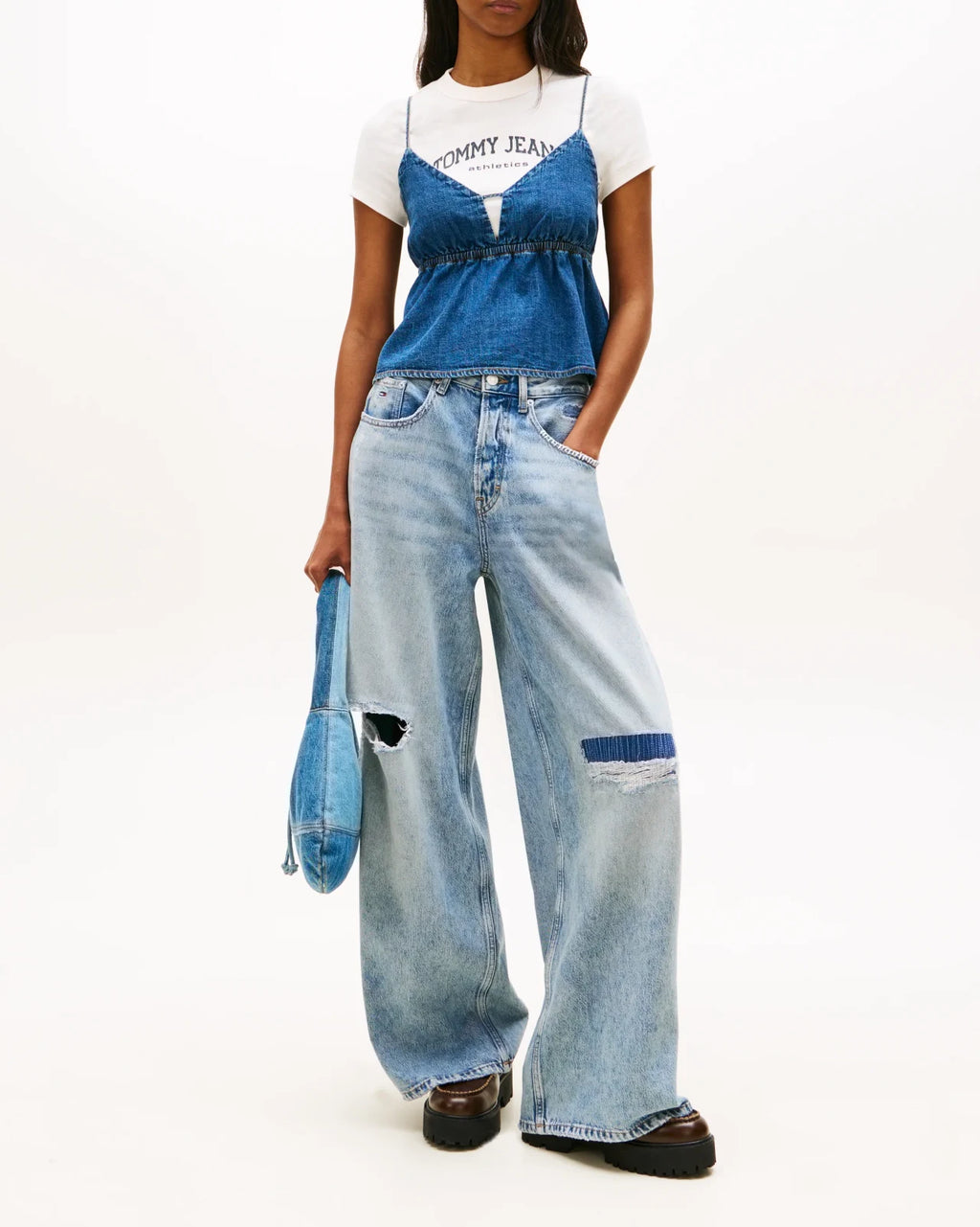 Tommy Hilfiger - Camicia Tjw Crop Chambray