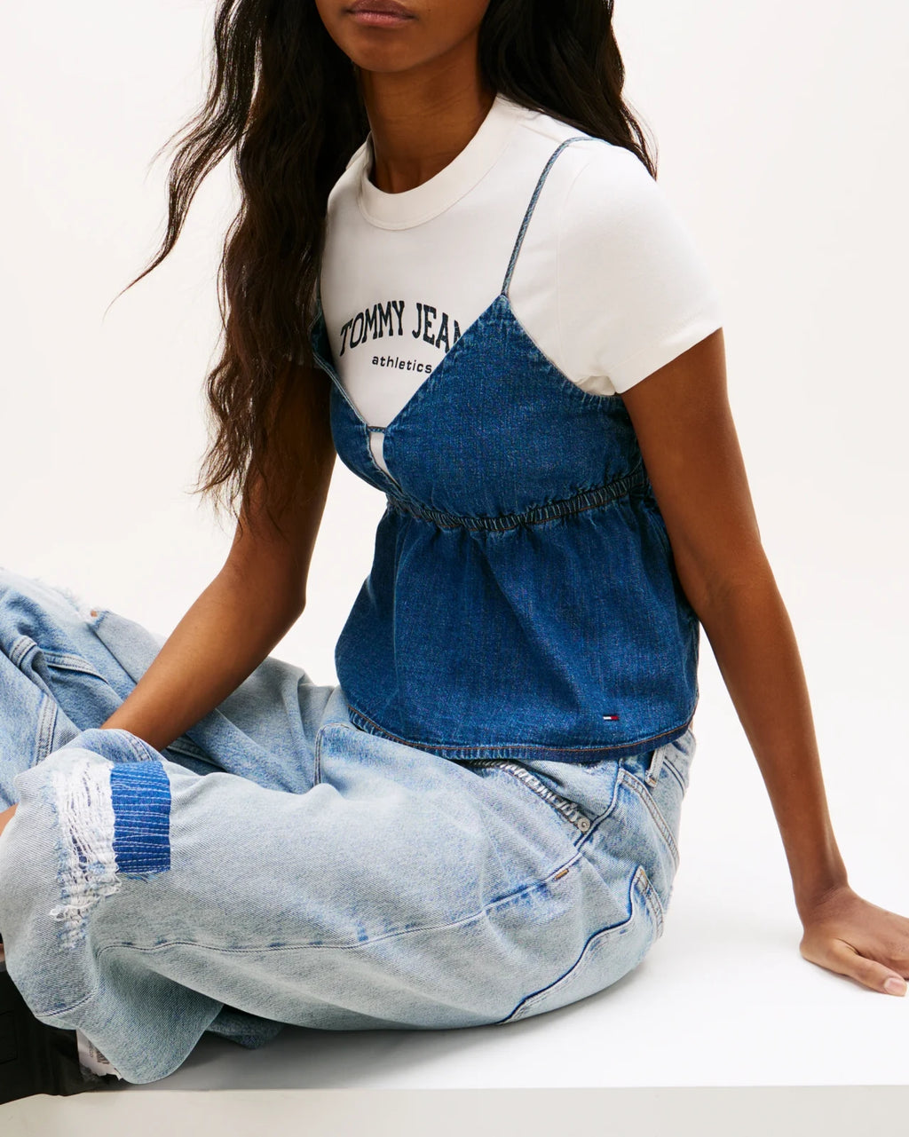 Tommy Hilfiger - Camicia Tjw Crop Chambray