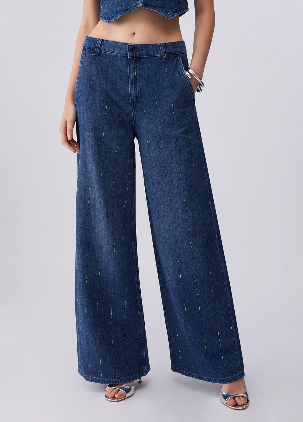 Liu Jo - Jeans Pant.Flare Strass Re