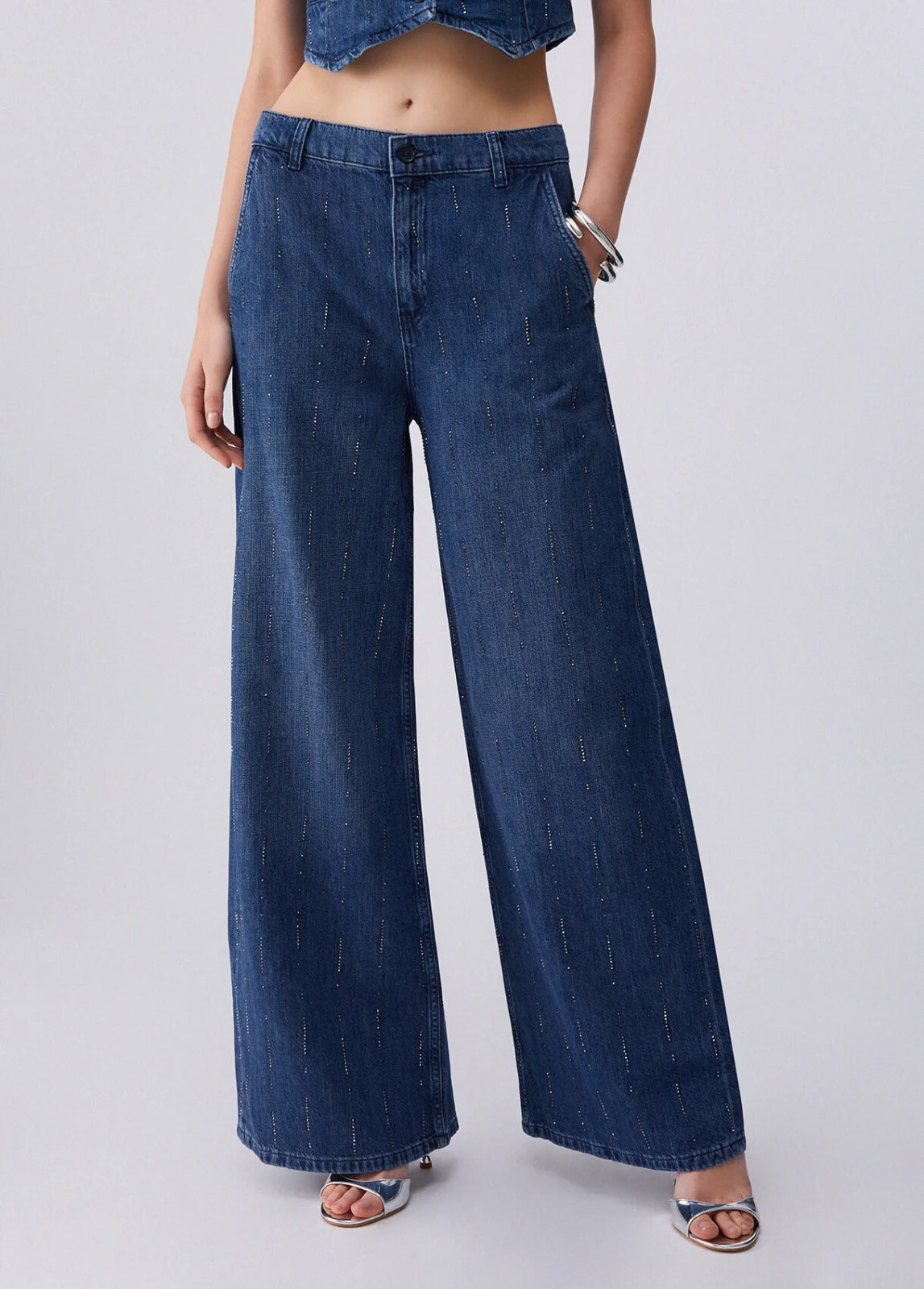 Liu Jo - Jeans Pant.Flare Strass Re
