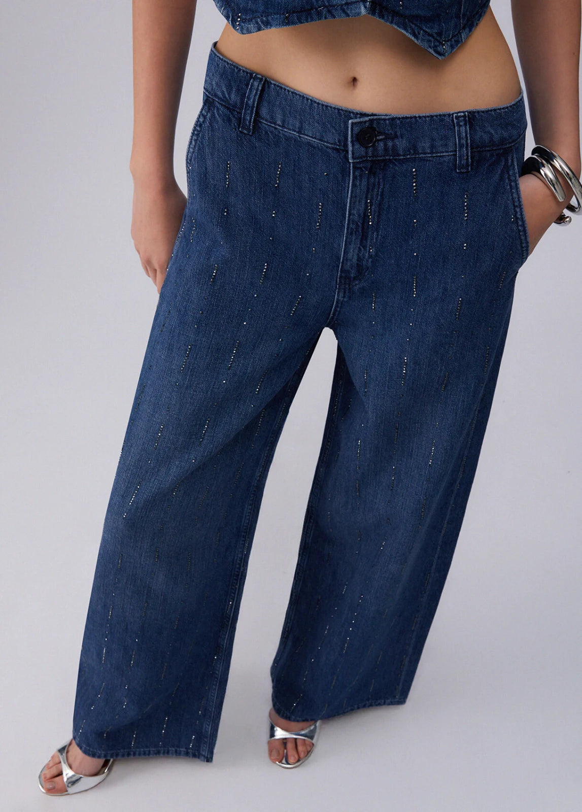 Liu Jo - Jeans Pant.Flare Strass Re