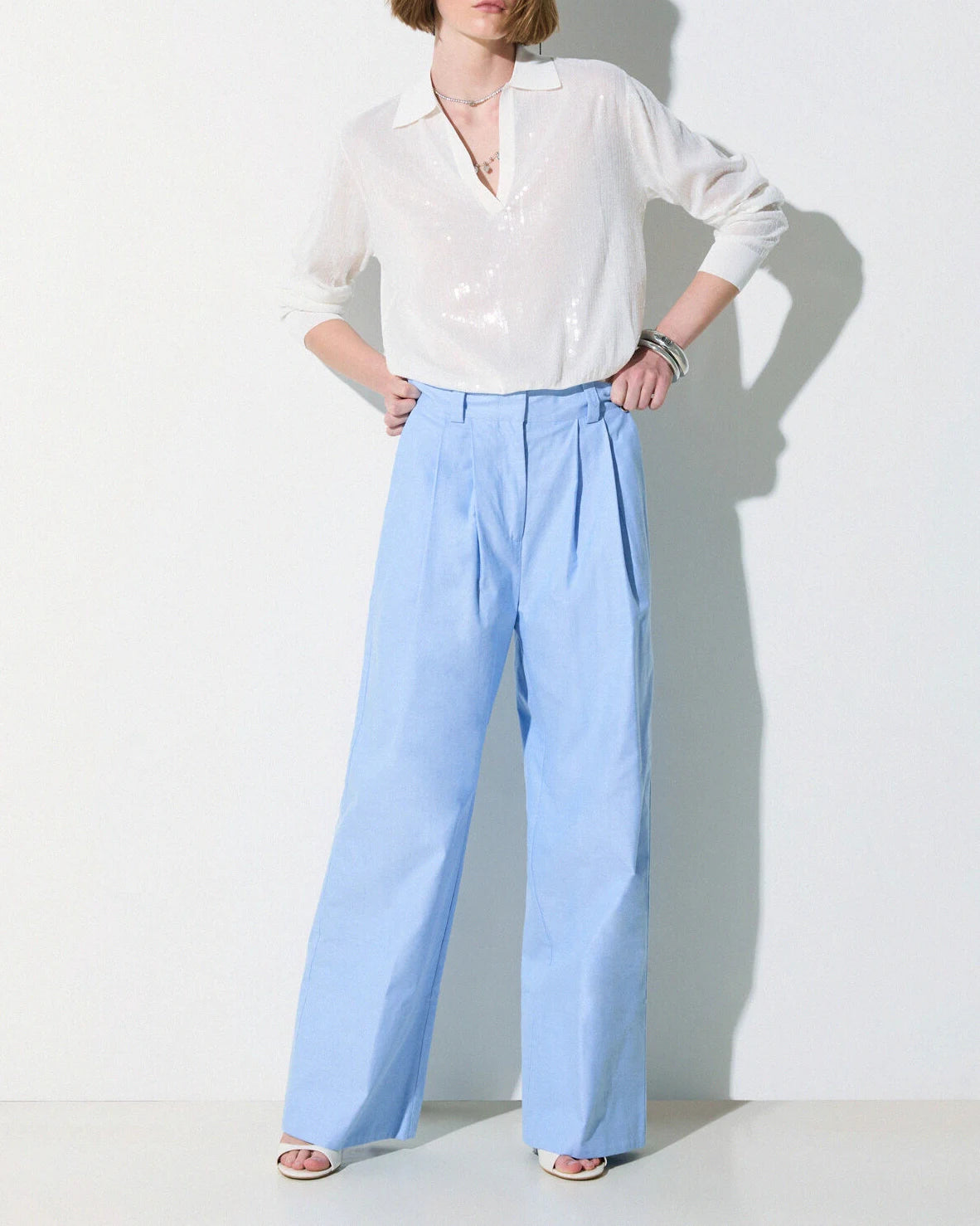 Liu Jo - Pantaloni Pant.Ts Nav Lung