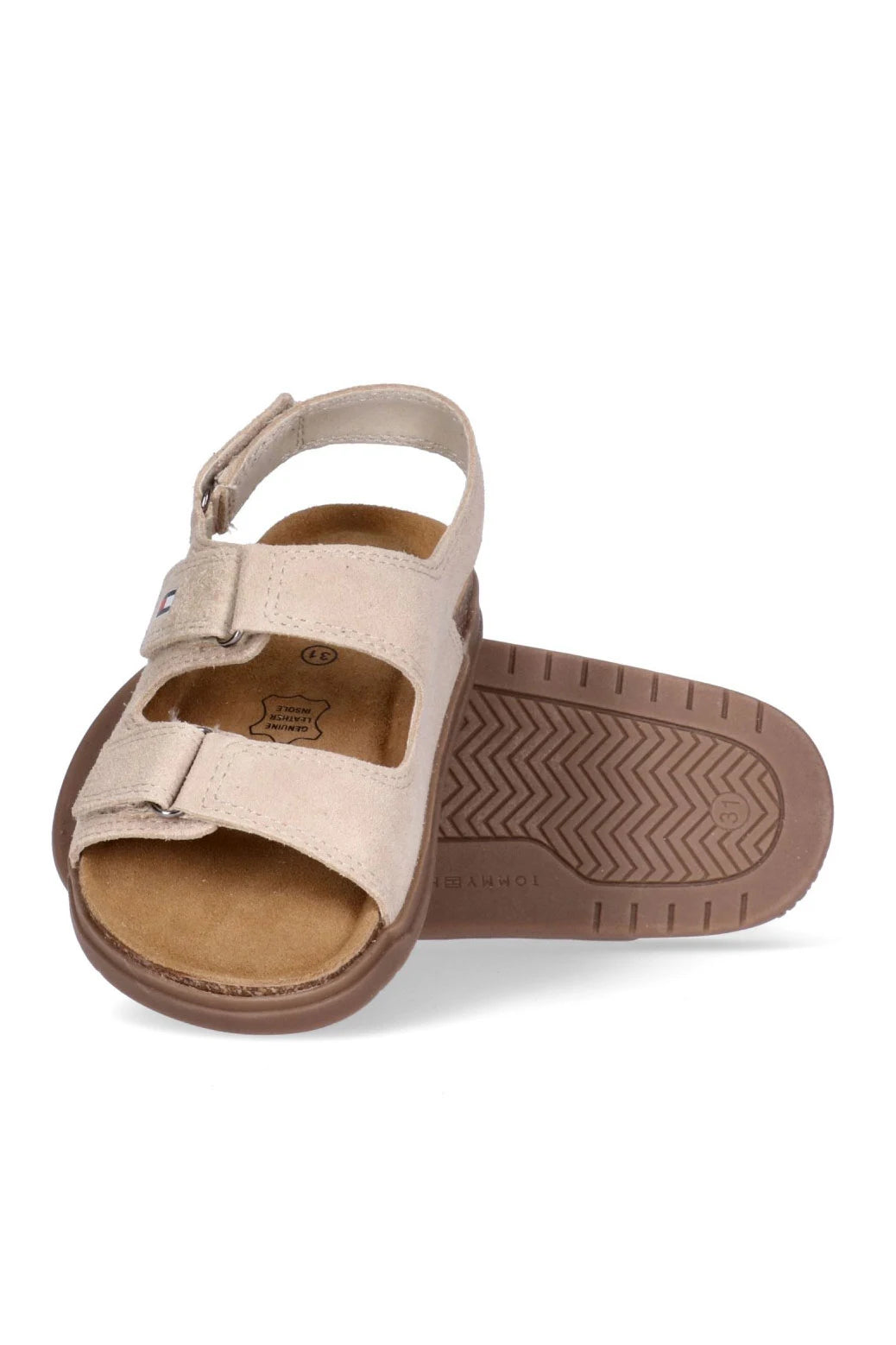 Tommy Hilfiger - Sandalo Velcro Beige