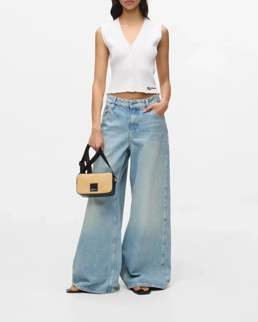 Karl Lagerfeld - Pantaloni Klj Lr Wide Leg