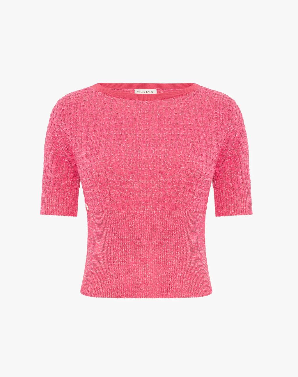 Manila Grace - Maglia In Filo Bucherellat