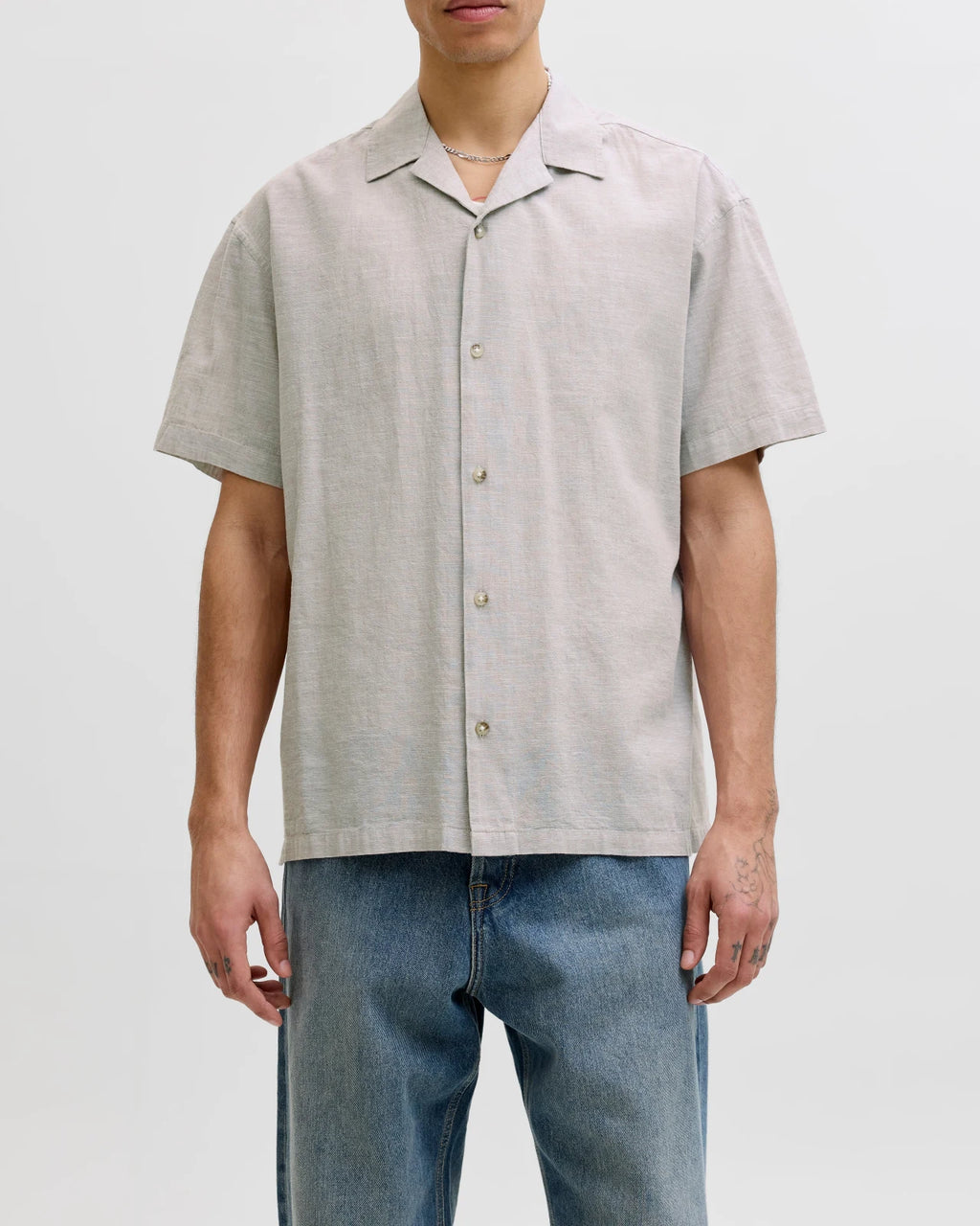 Jack&Jones - Camicia Jjesummer Linen Ble