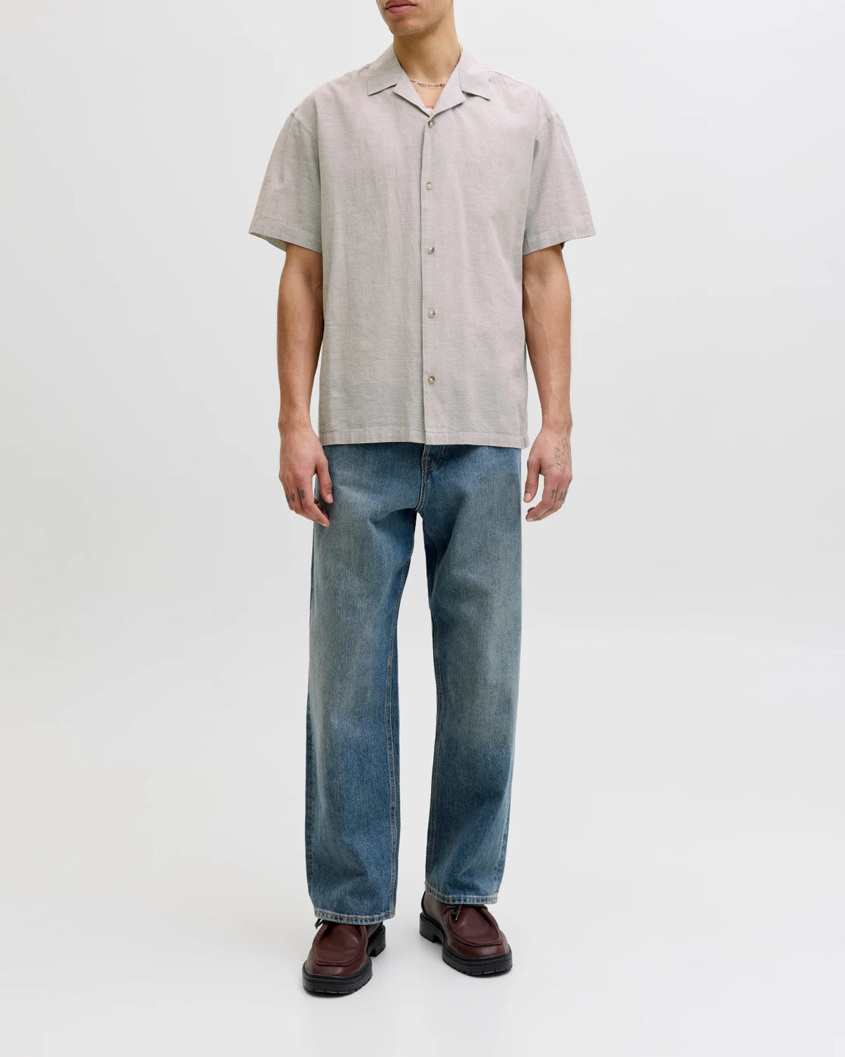 Jack&Jones - Camicia Jjesummer Linen Ble