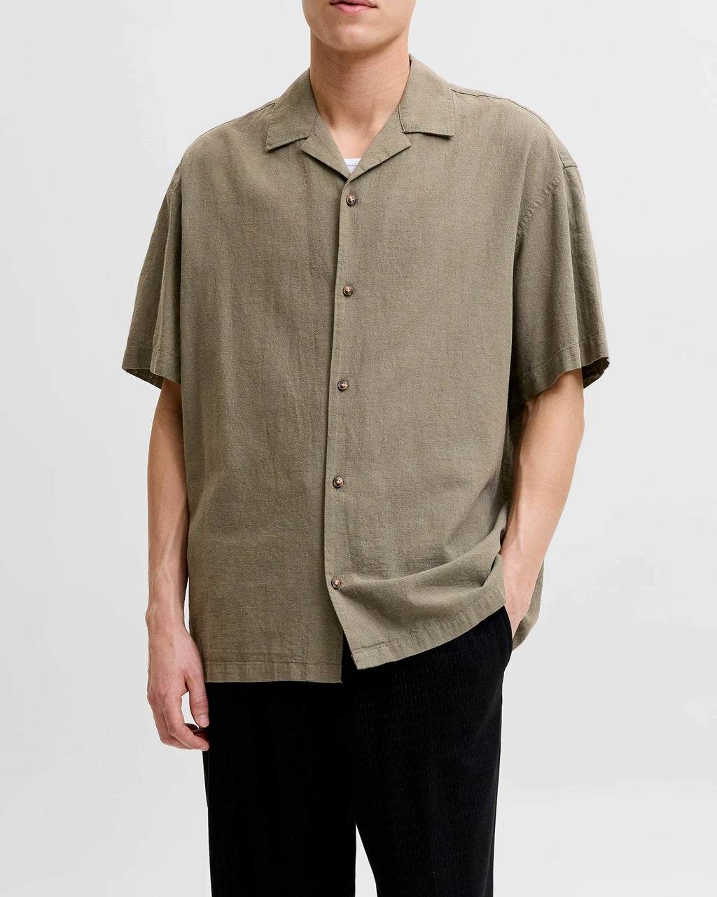 Jack&Jones - Camicia Jjesummer Linen Ble