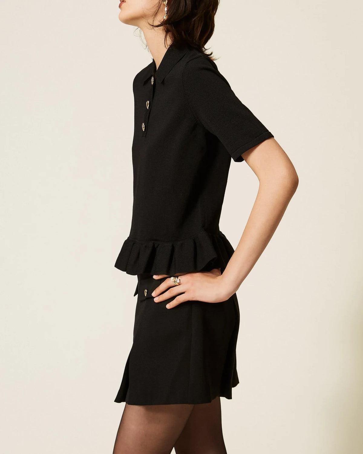 Twinset - Maglia Polo In Maglia