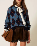 Twinset - Maglia Girocollo Jacquard