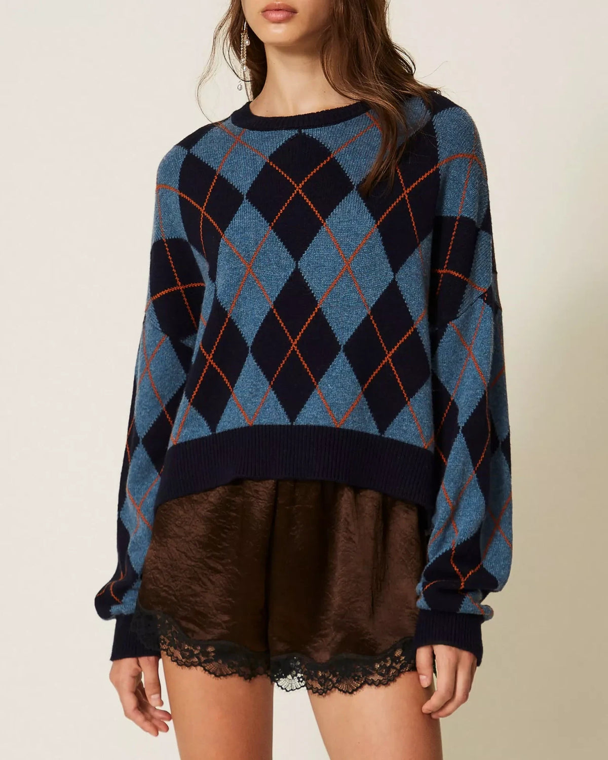 Twinset - Maglia Girocollo Jacquard