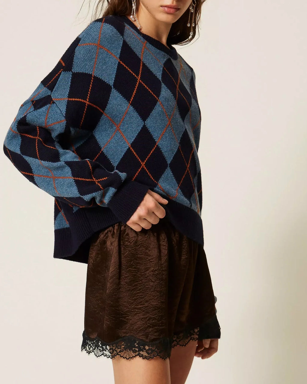 Twinset - Maglia Girocollo Jacquard