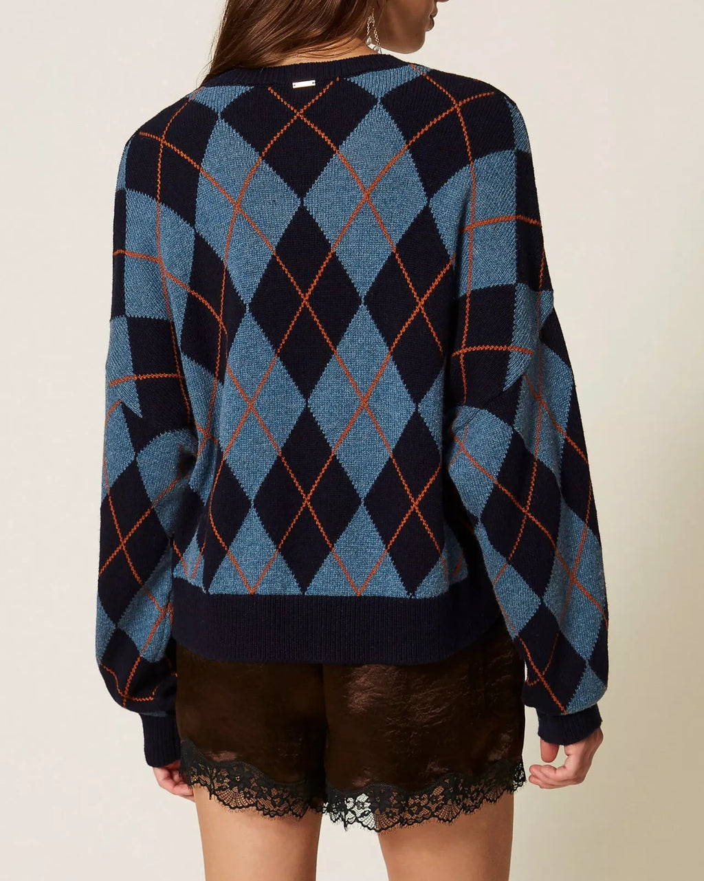 Twinset - Maglia Girocollo Jacquard