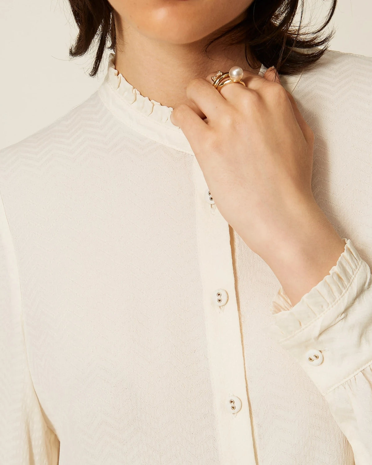 Twinset - Camicia Con Rouches