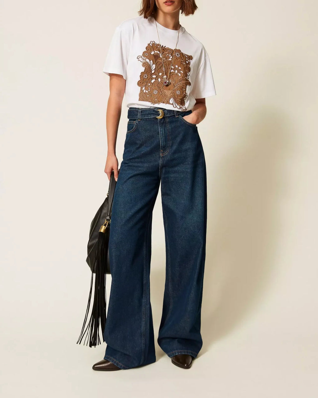 Twinset - T-Shirt Con Ricamo