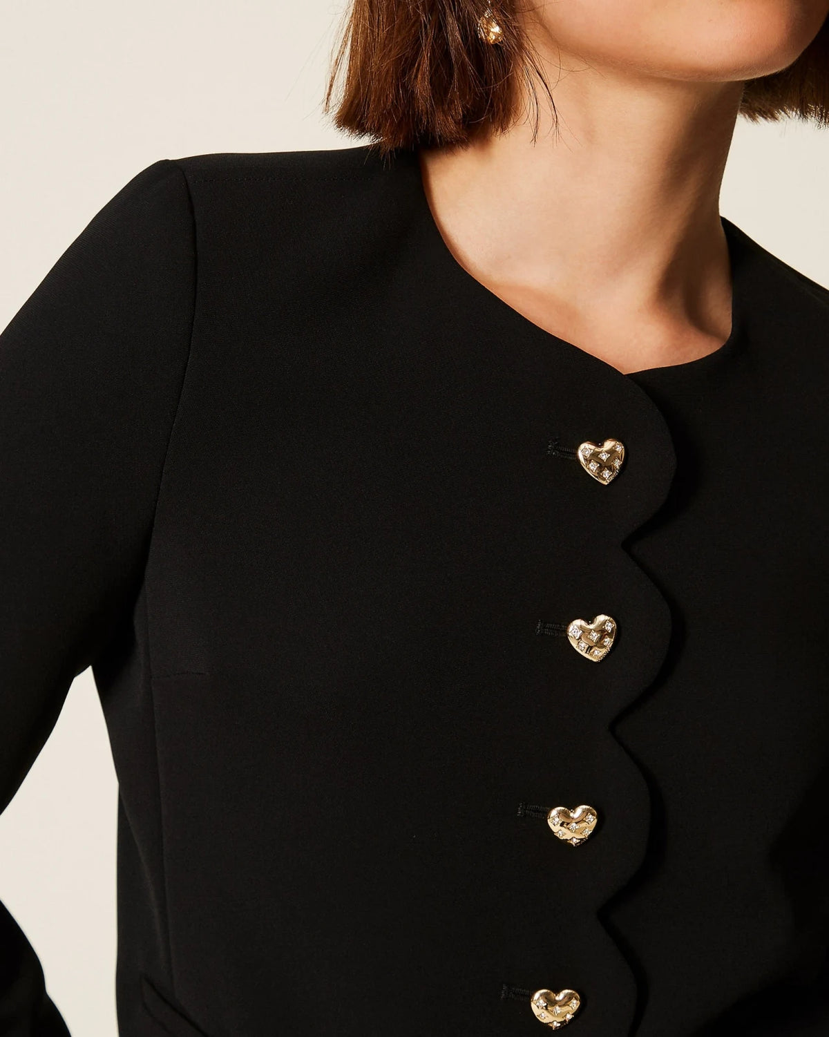 Twinset - Giacca Coreana Con Smerli