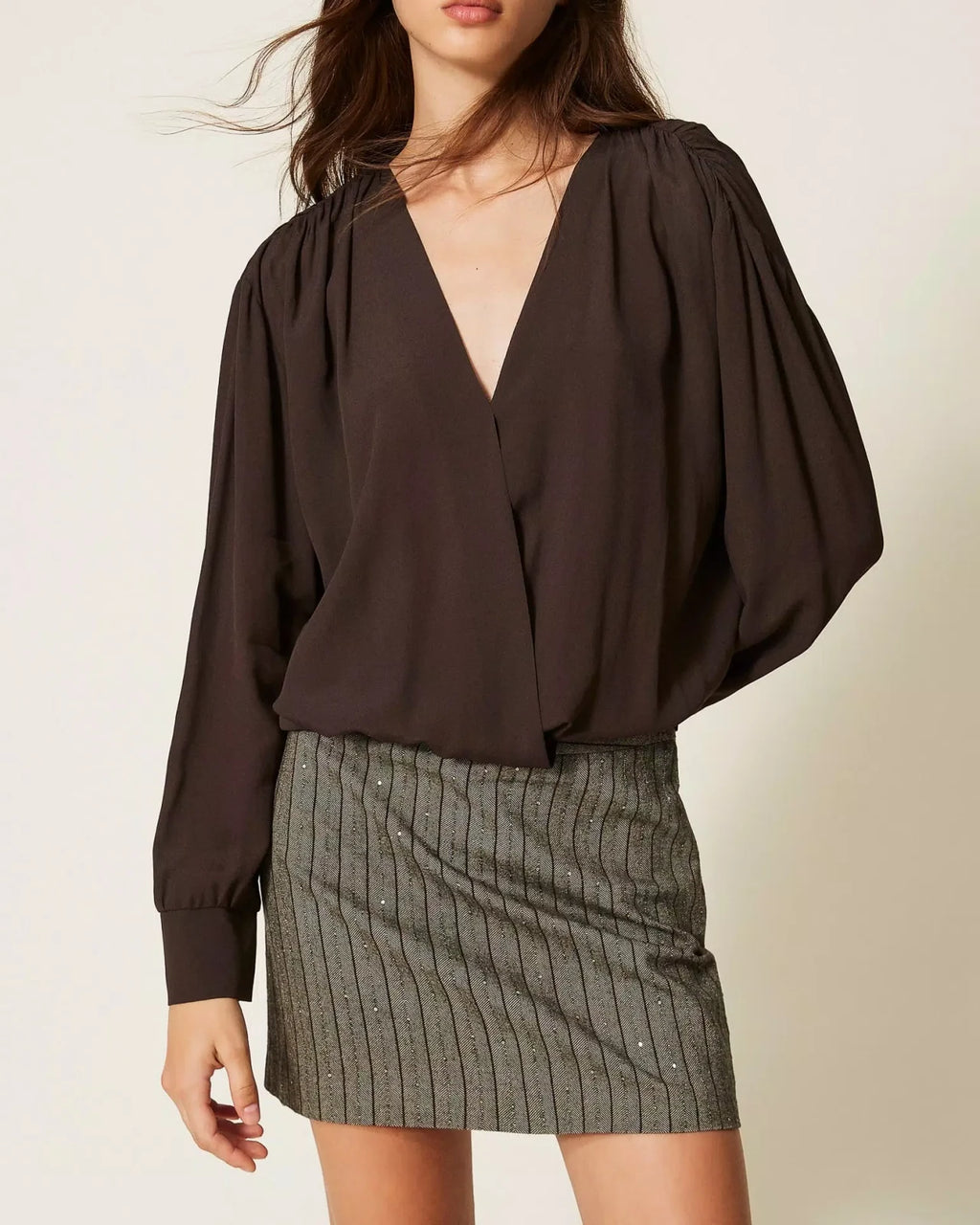 Twinset - Blusa Incrociata